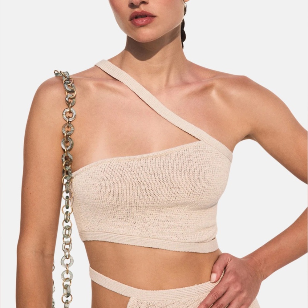 Cult Gaia Sanura knit crop top